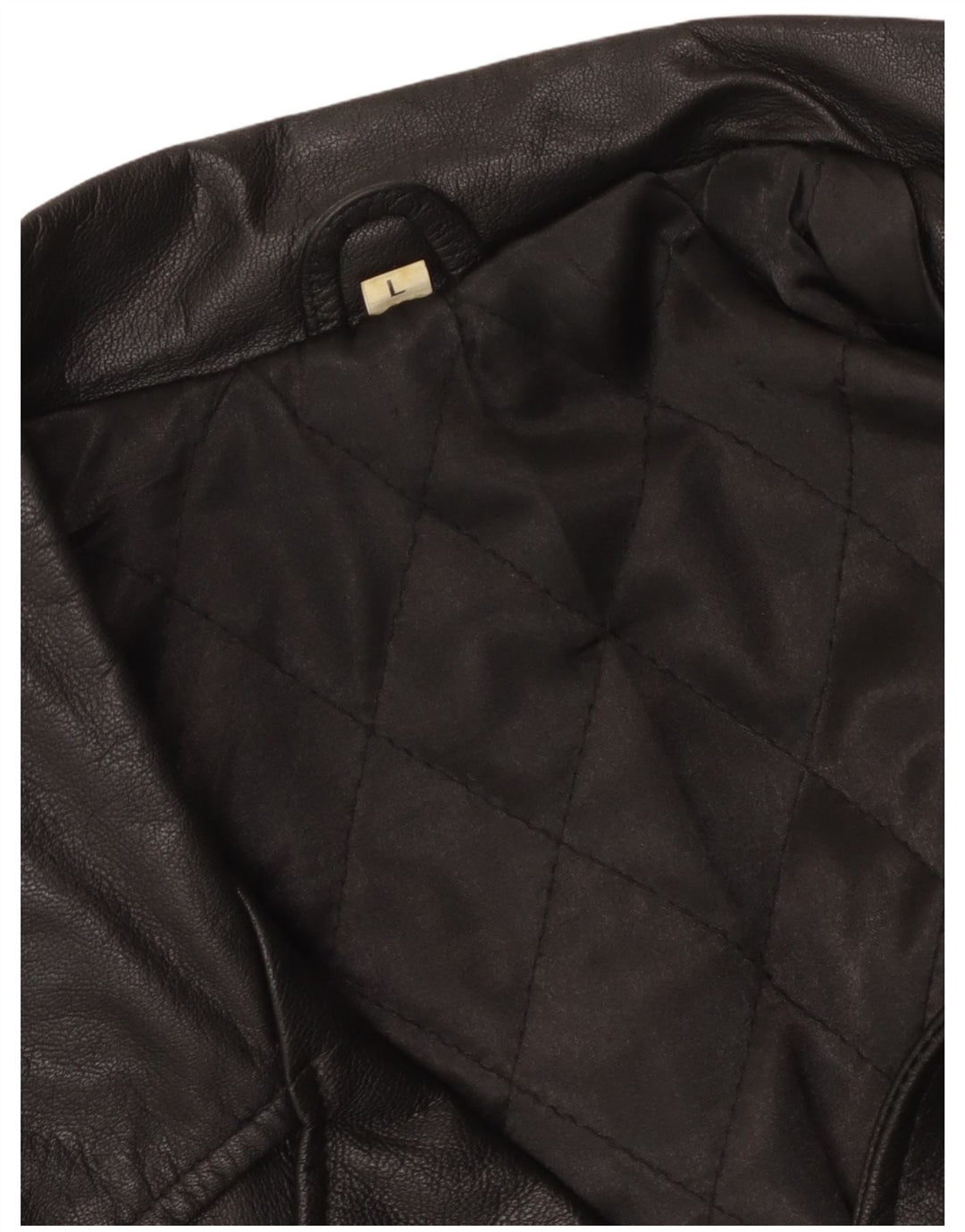 Vintage Herren Lederjacke UK 40 Large Schwarz