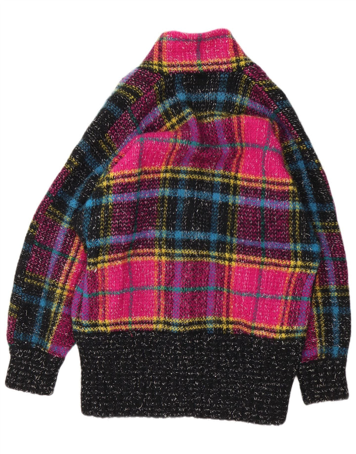 Carthago Damen Longline-Cardigan-Pullover UK 16 Large Mehrfarbig kariert