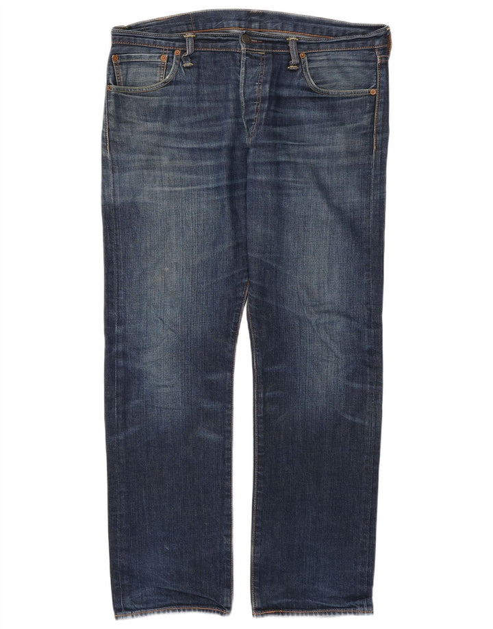LEVI'S Herren 501 Straight Jeans W34 L30 Blaue Baumwolle