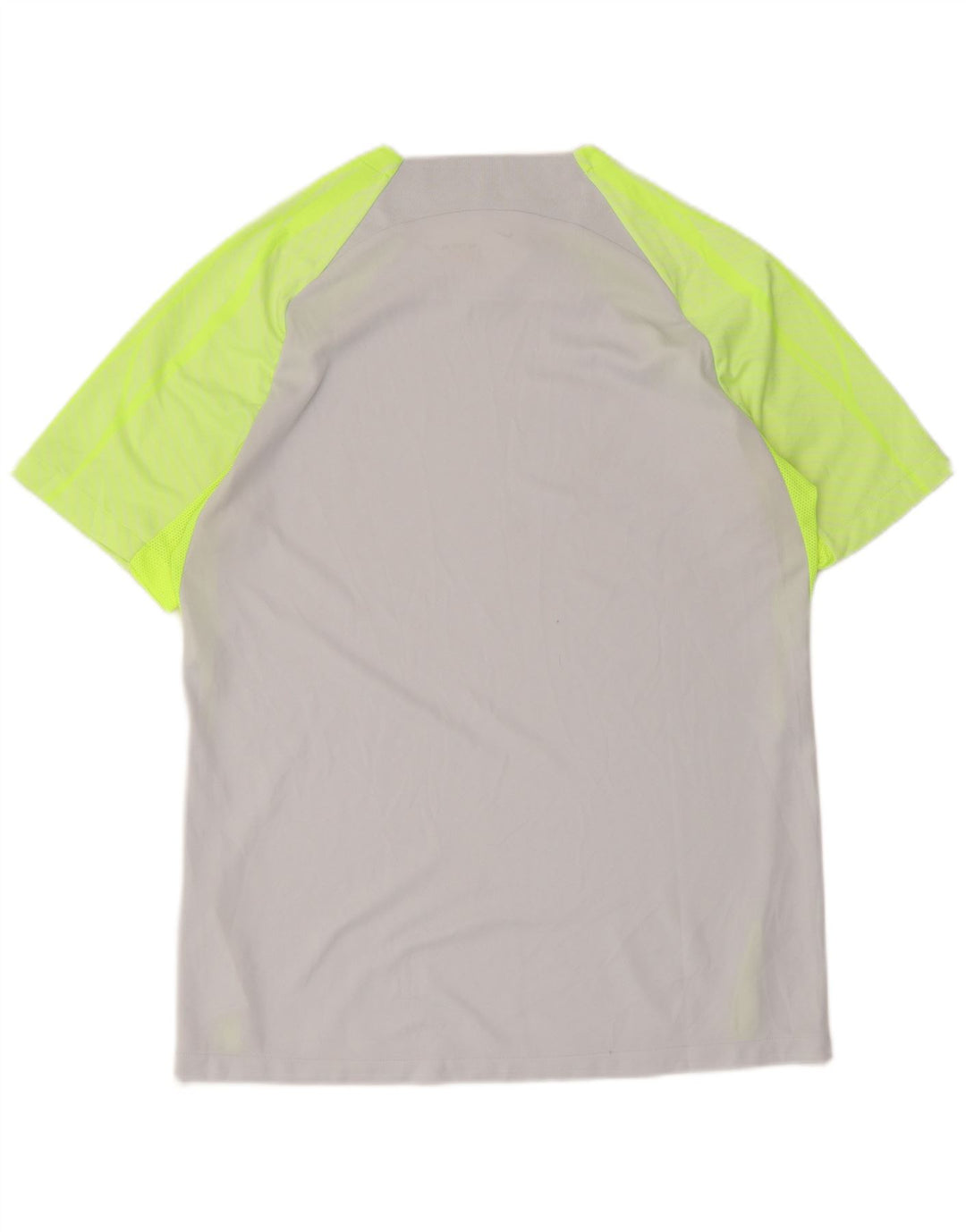 Nike Herren Dri Fit Slim T-Shirt-Oberteil, großes graues Farbblock-Polyester