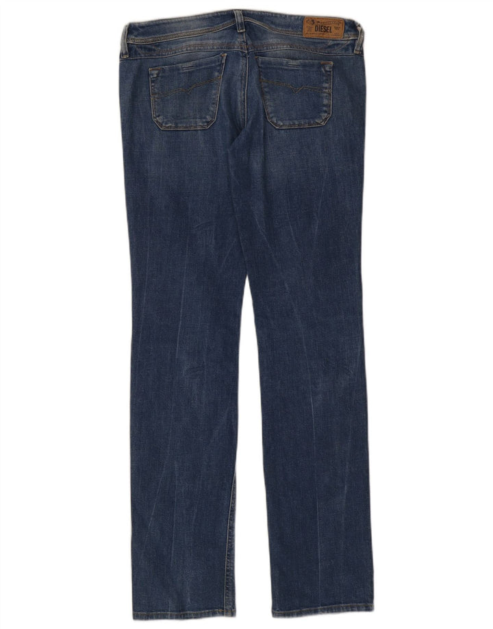 Diesel Damen Lowky Regular Slim Straight Jeans W29 L34 Blaue Baumwolle