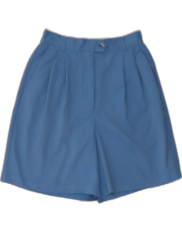 IZOD Womens High Waist Chino Shorts US 6 Medium W26  Blue Polyester Vintage Izod and Second-Hand Izod from Messina Hembry 