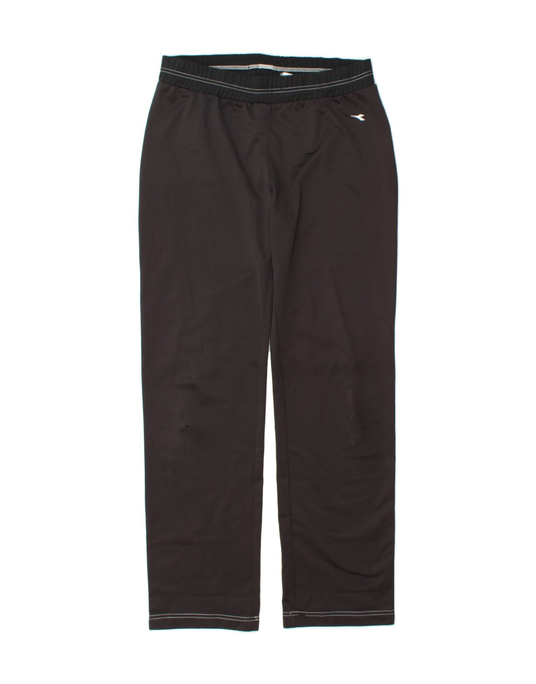 DIADORA Womens Tracksuit Trousers UK 14 Medium Black Polyester Vintage Diadora and Second-Hand Diadora from Messina Hembry 