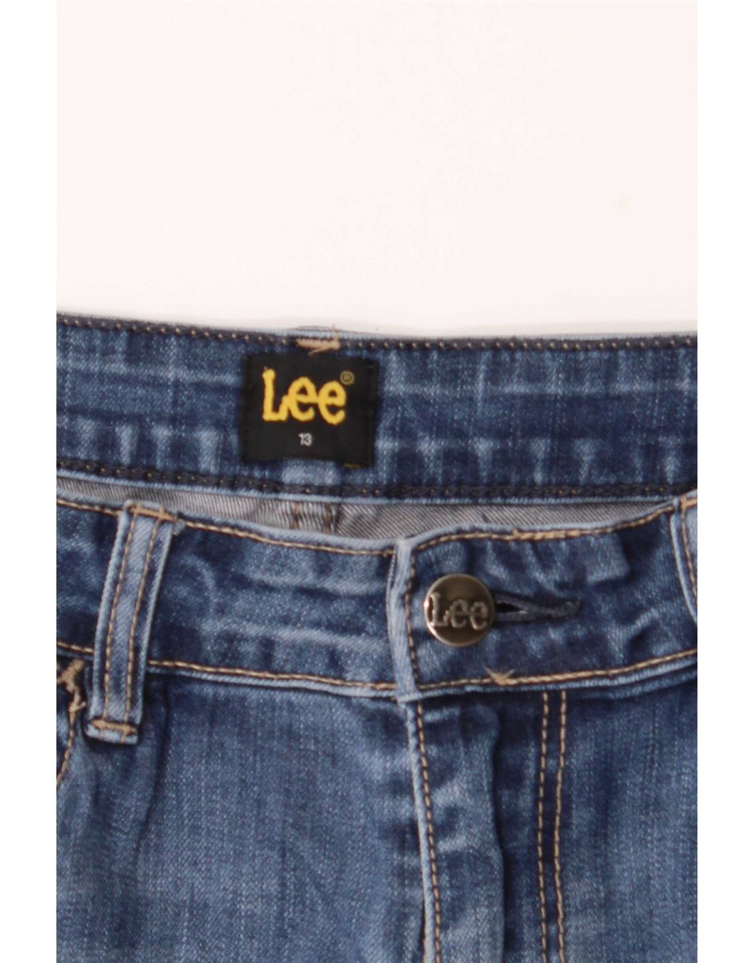 Lee Damen Bootcut Jeans US 13 Large W32 L33 Blaue Baumwolle