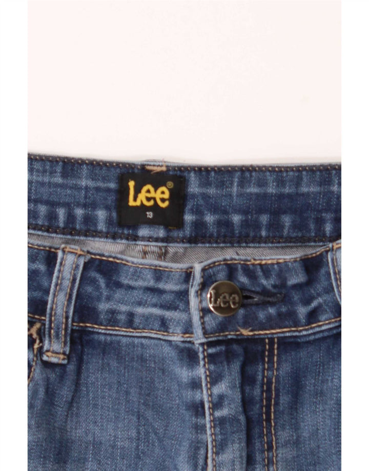 Lee Damen Bootcut Jeans US 13 Large W32 L33 Blaue Baumwolle