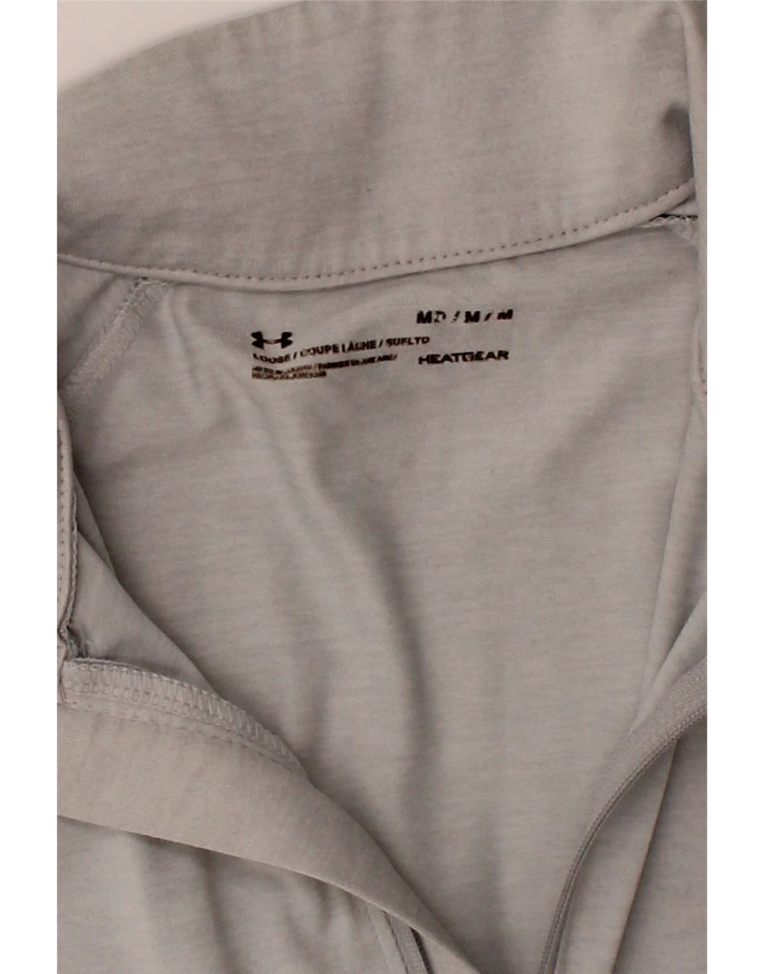 UNDER ARMOUR Womens Heat Gear Pullover Tracksuit Top UK 14 Medium Grey Vintage Under Armour and Second-Hand Under Armour from Messina Hembry 