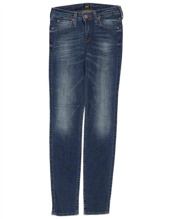 Lee Damen Skinny Jeans W26 L30 Blau
