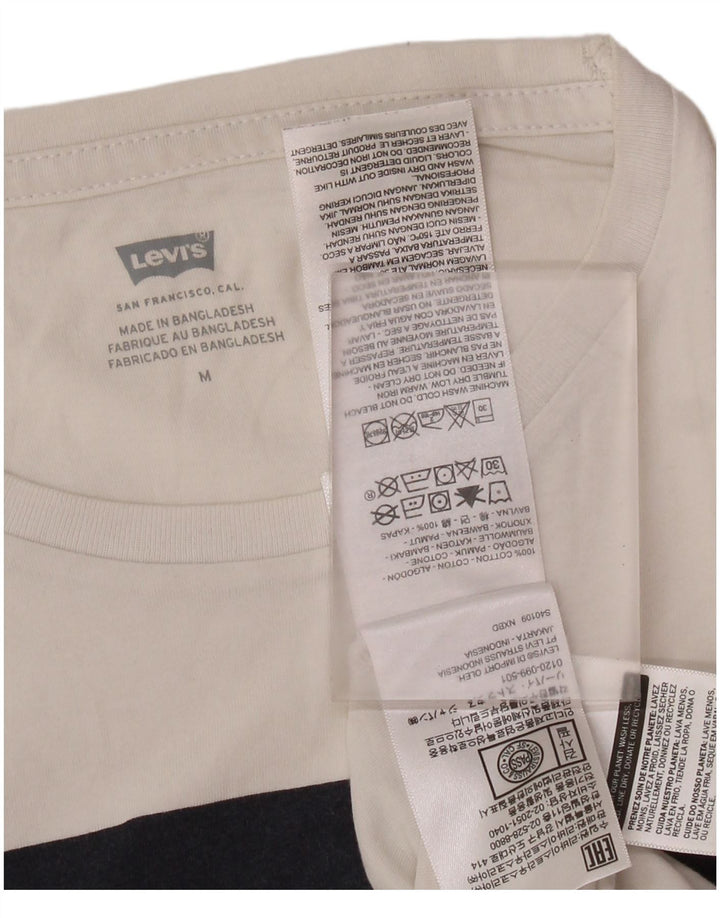 LEVI'S Damen-T-Shirt mit Grafik, UK 12, mittelweiße Baumwolle