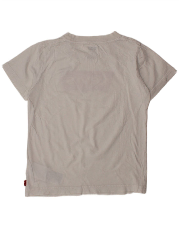 LEVI'S Jungen-T-Shirt mit Grafik, 7–8 Jahre, weiße Baumwolle