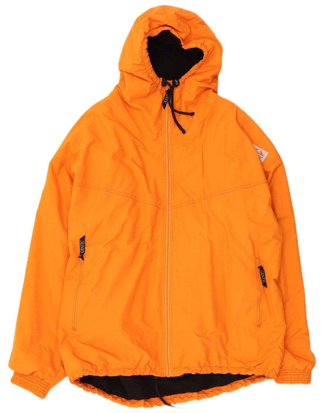 Vintage Herren Kapuzen-Windbreakerjacke UK 44 2XL Orange Polyamid