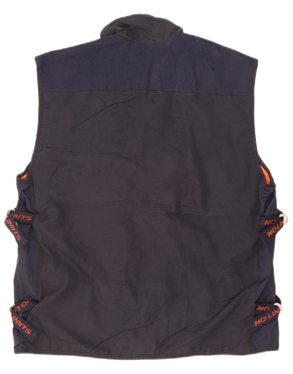 No Limits Herren-Utility-Gilet UK 40 Large Marineblaues Polyester