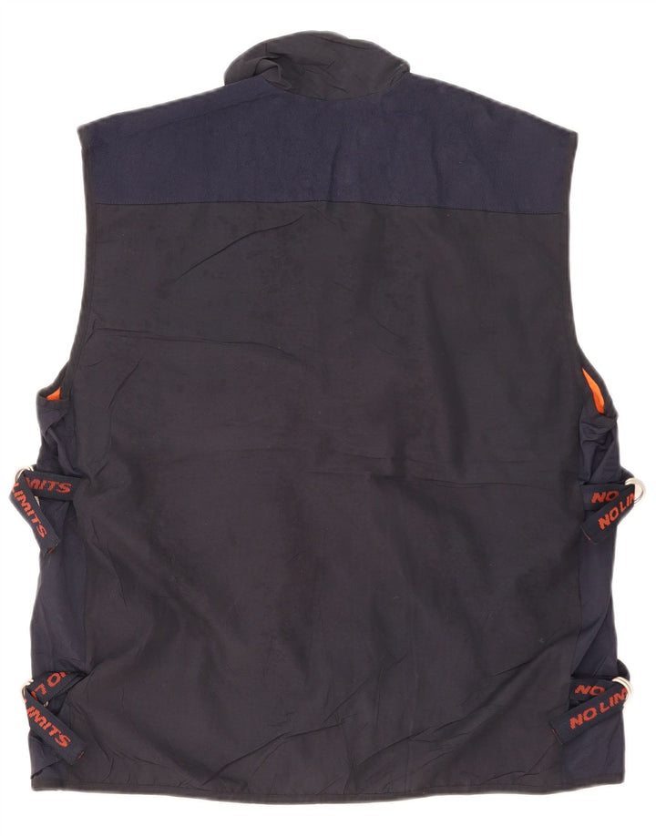 No Limits Herren-Utility-Gilet UK 40 Large Marineblaues Polyester