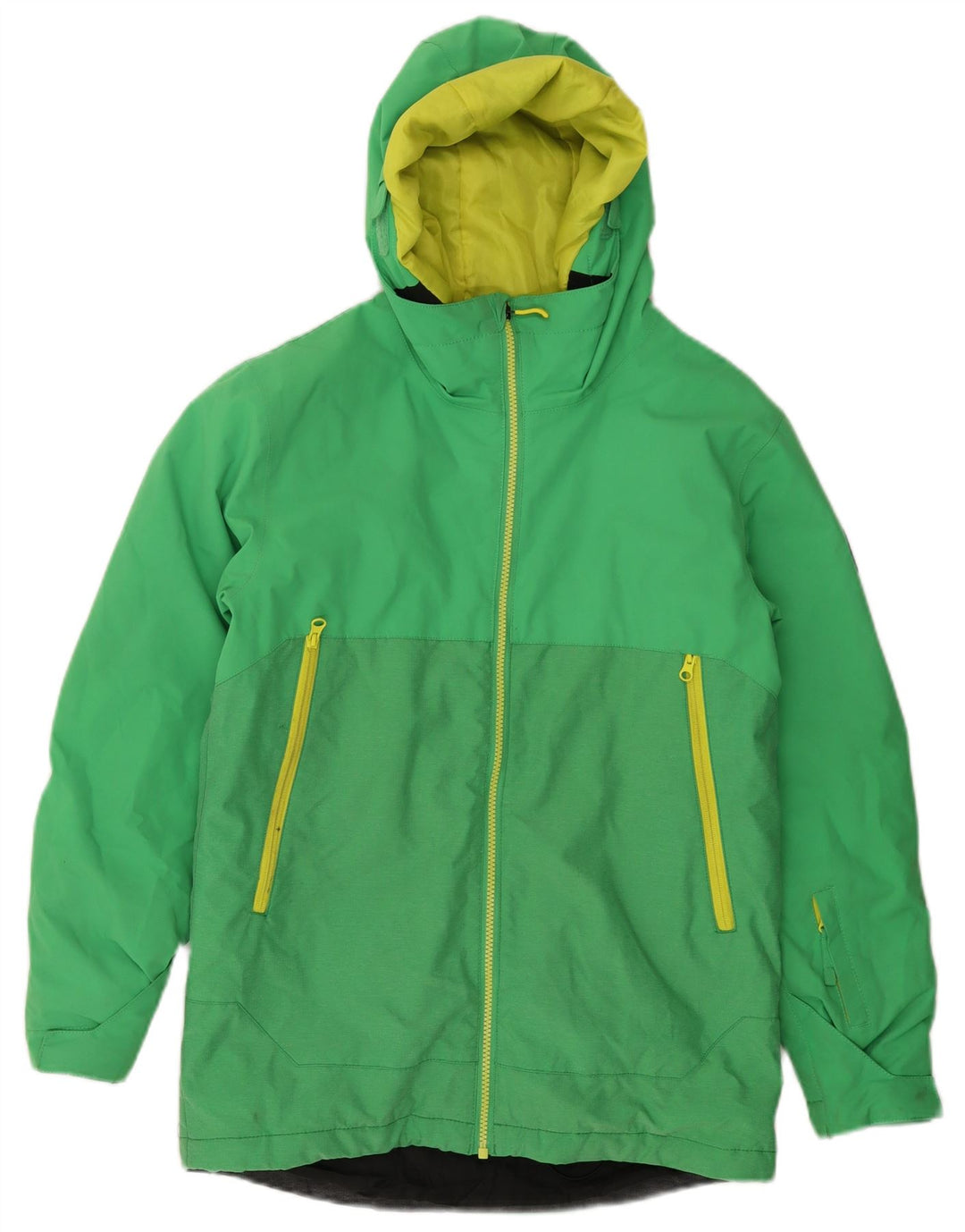 QUIKSILVER Jungen-Windjacke mit Kapuze, 13–14 Jahre, XL, grünes Nylon