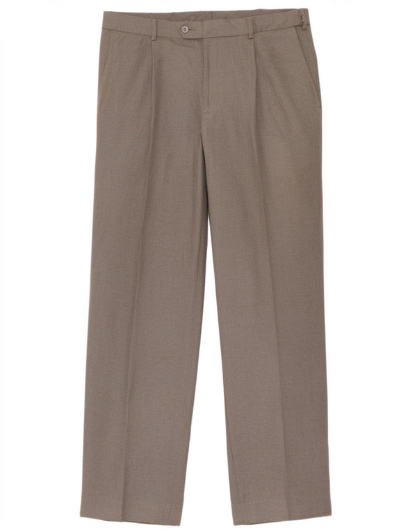 Marks & Spencer Herren-Anzughose mit Pegged-Anzug, W36, L31, graues Polyester