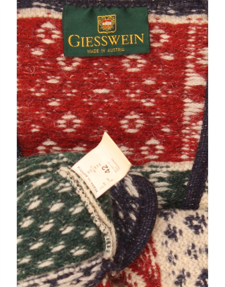 Giesswein Damen Strickjacke, EU 42, groß, mehrfarbig, geometrisch