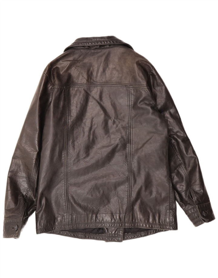 DAKOTA Damen Lederjacke UK 16 Large Black Leather Classic