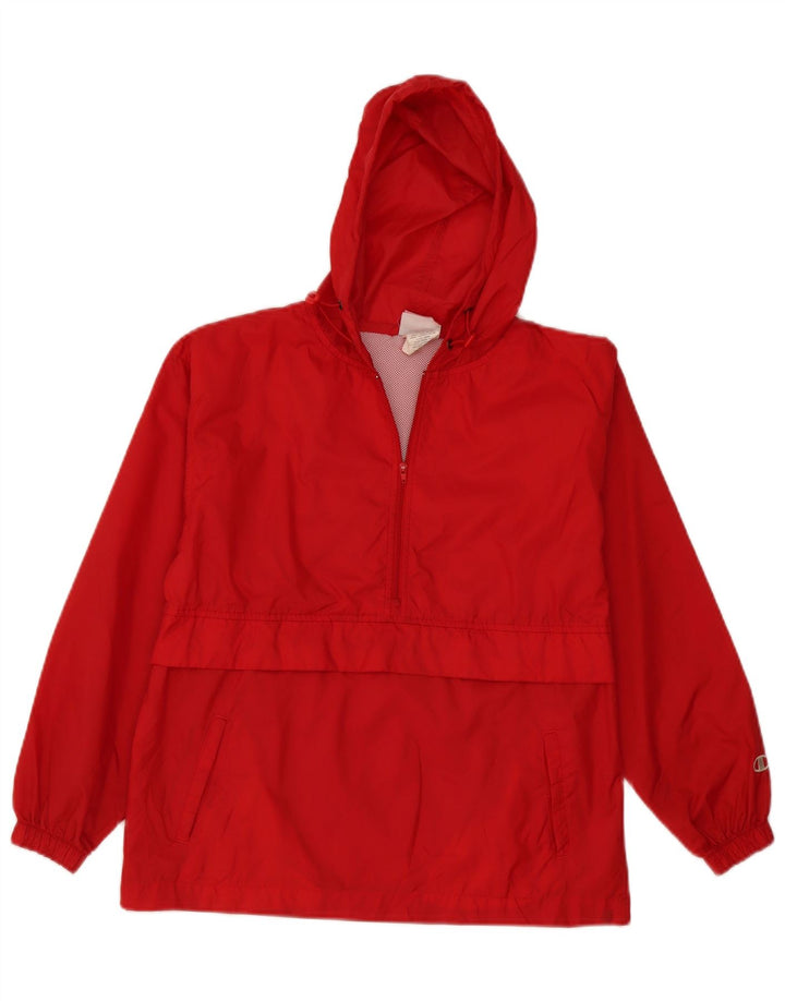 Champion Mädchen-Kapuzenpullover-Regenjacke, 11–12 Jahre, großes rotes Nylon