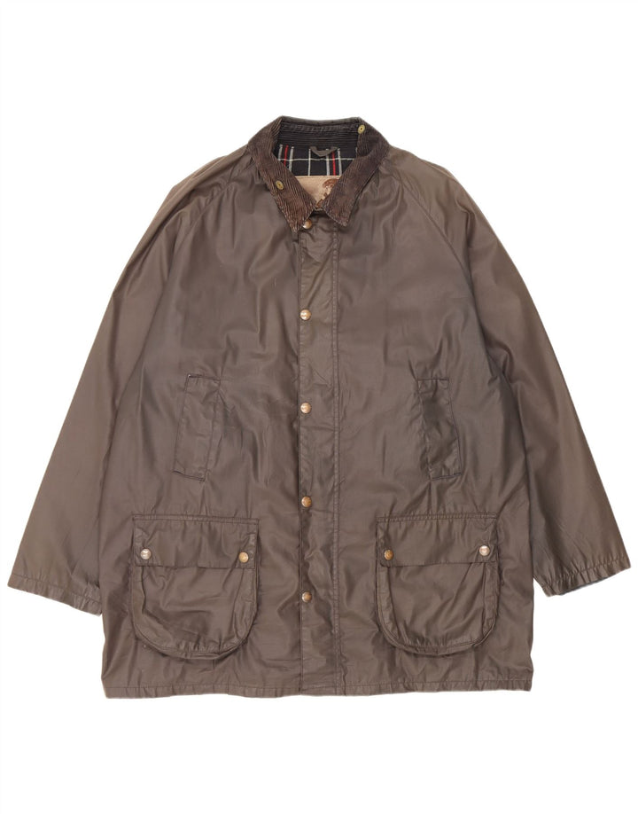 Conbipel Herrenjacke aus gewachster Baumwolle, UK 42, XL, Khaki, Polyester