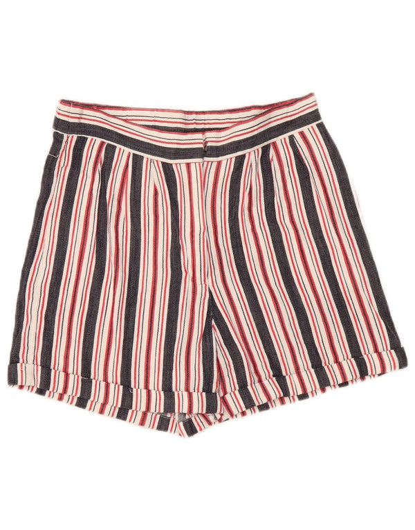 French Connection Damen Chinoshorts UK 8 Small W28 Mehrfarbig gestreift