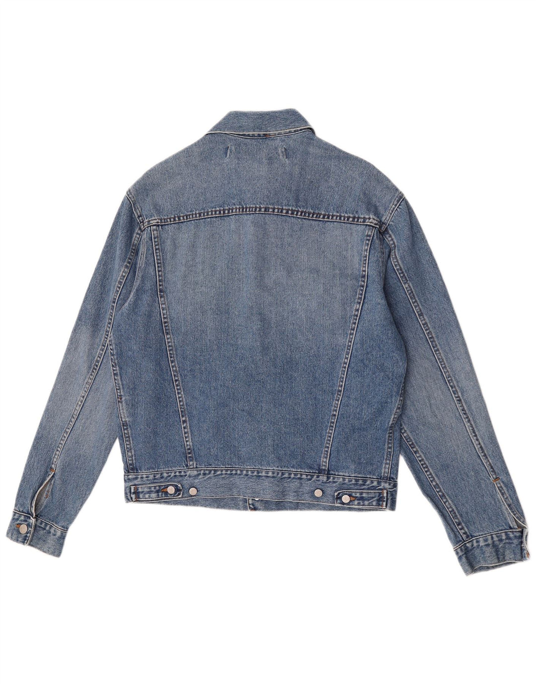 Vintage Herren Jeansjacke UK 40 Große blaue Baumwolle