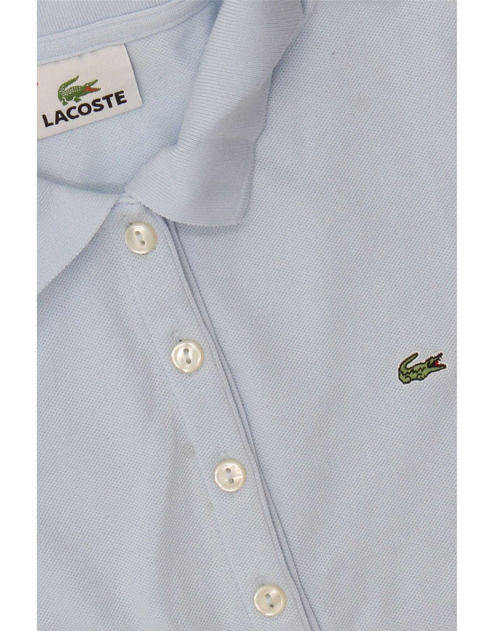Lacoste Damen Poloshirt Größe 38 Mittelblau