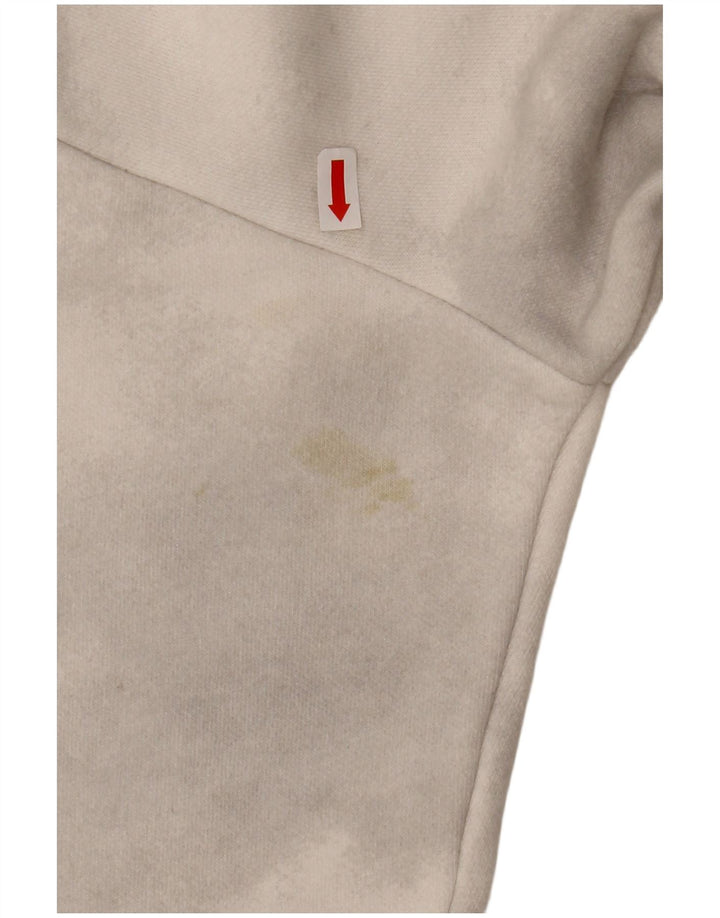 CHAMPION Übergroßer Crop-Sweatshirt-Pullover für Damen, UK 16, Large, gebrochenes Weiß