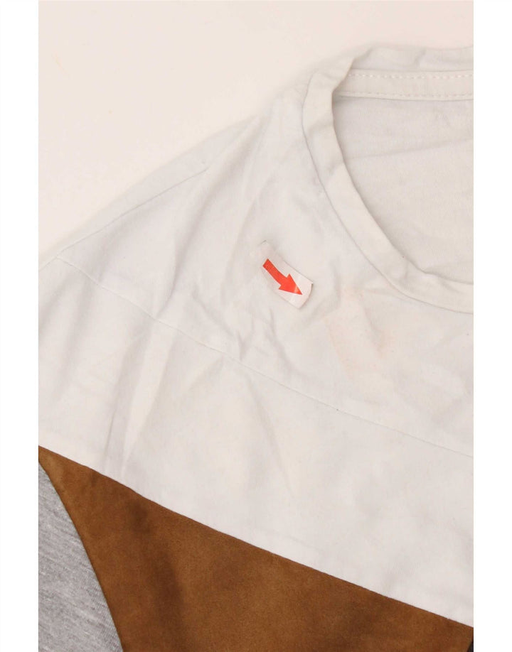 Zara Herren T-Shirt Top XL Grau Colourblock