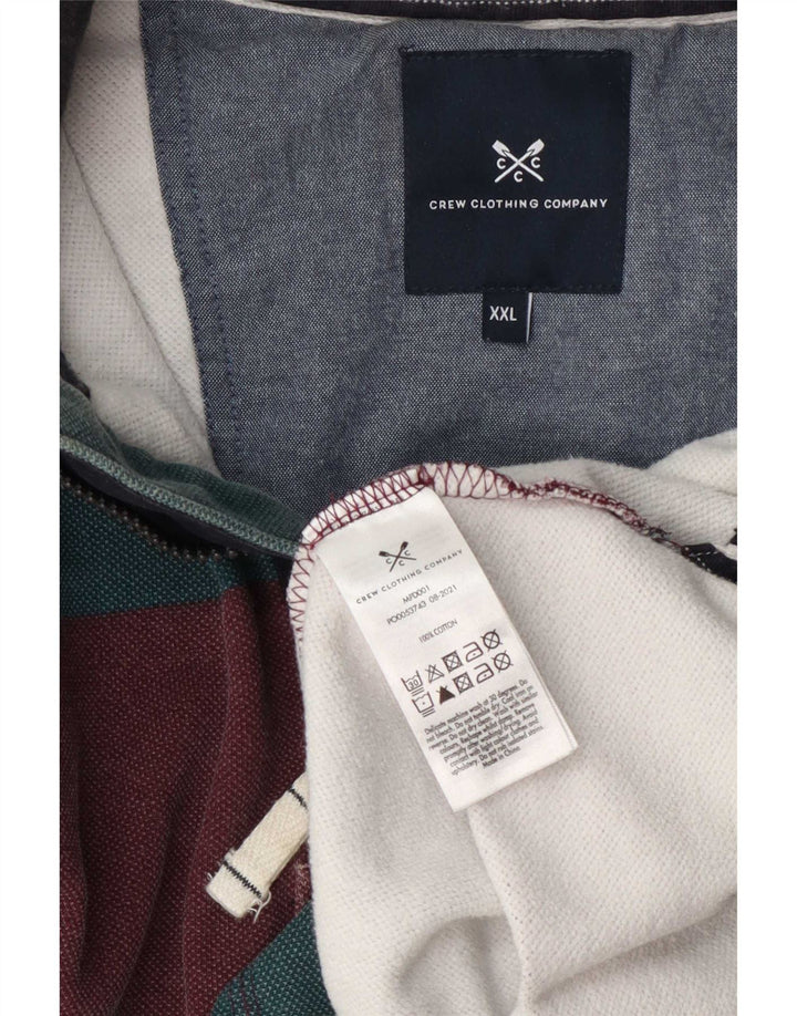 Crew Clothing Herren-Sweatshirt mit Reißverschluss, 2XL, mehrfarbig gestreift
