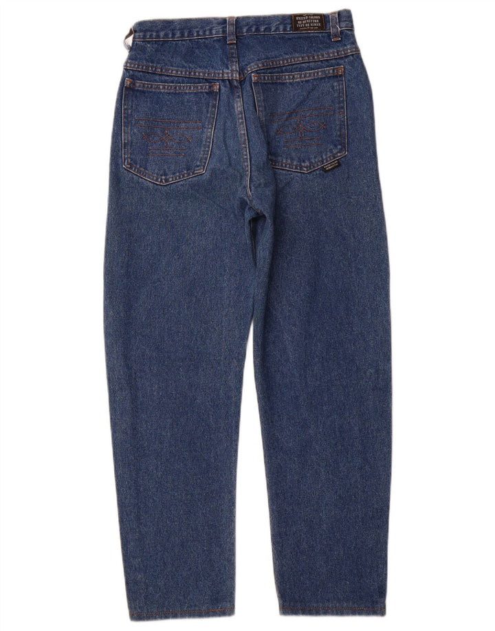 BENETTON Herren Straight Jeans W28 L27 Blaue Baumwolle