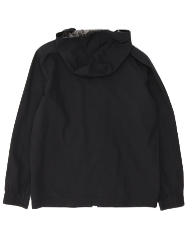 ADIDAS Jungen Ancona Graphic Kapuzen-Regenjacke 11–12 Jahre, schwarzes Polyester