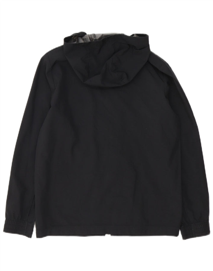 ADIDAS Jungen Ancona Graphic Kapuzen-Regenjacke 11–12 Jahre, schwarzes Polyester