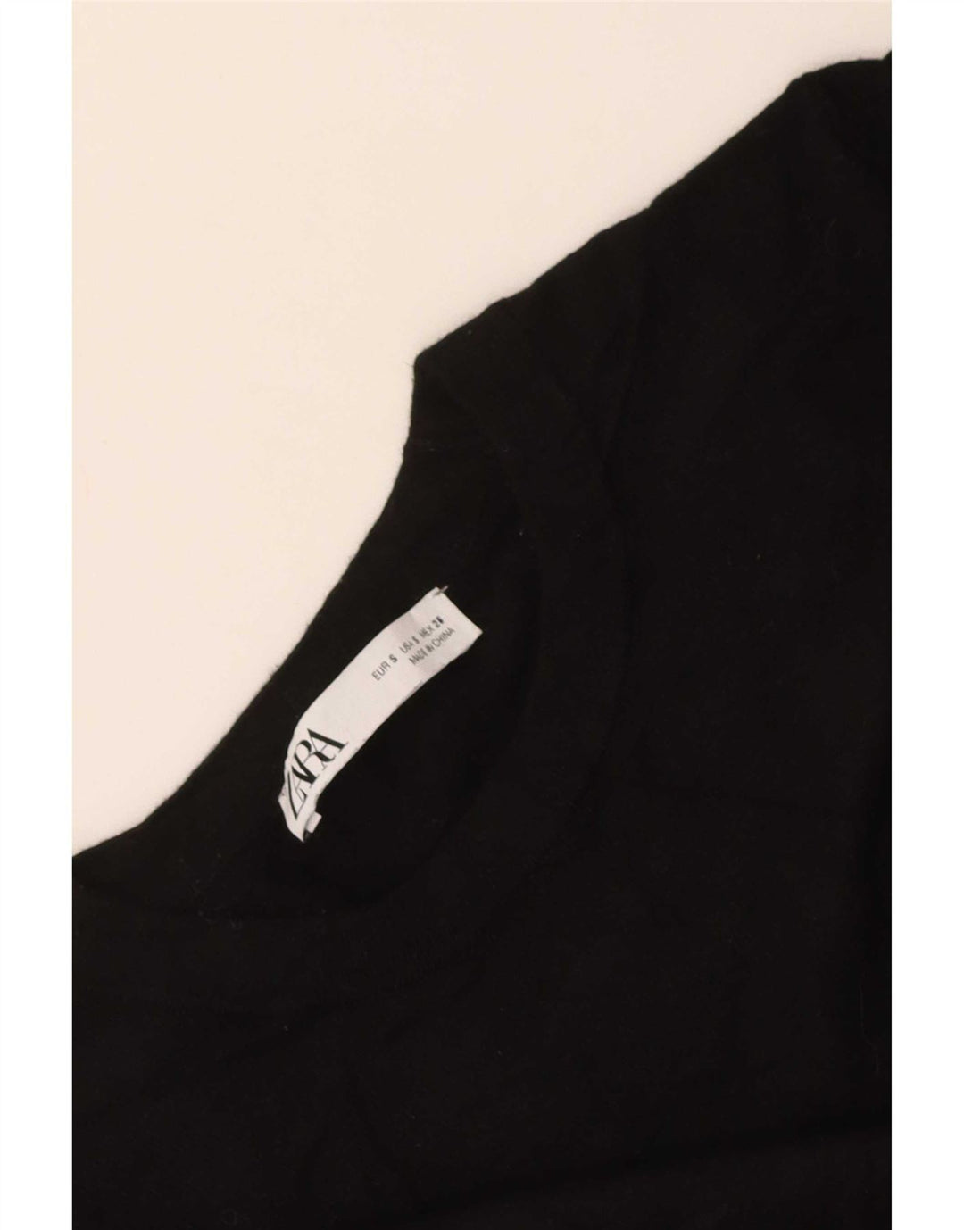 Zara Damen-Pullover mit Rundhalsausschnitt, Gr. 10, Größe S, Schwarz