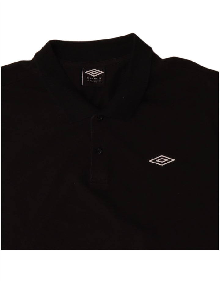 UMBRO Herren Poloshirt 2XL Schwarz Baumwolle