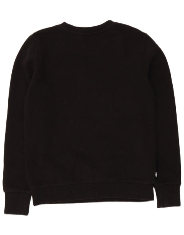 Superdry Damen Sweatshirt-Pullover UK 8 Small Schwarz Baumwolle