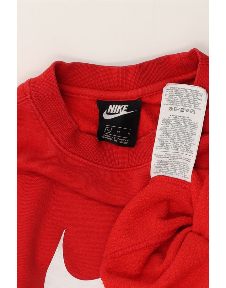 NIKE Herren-Sweatshirt mit Grafik, mittelrote Baumwolle