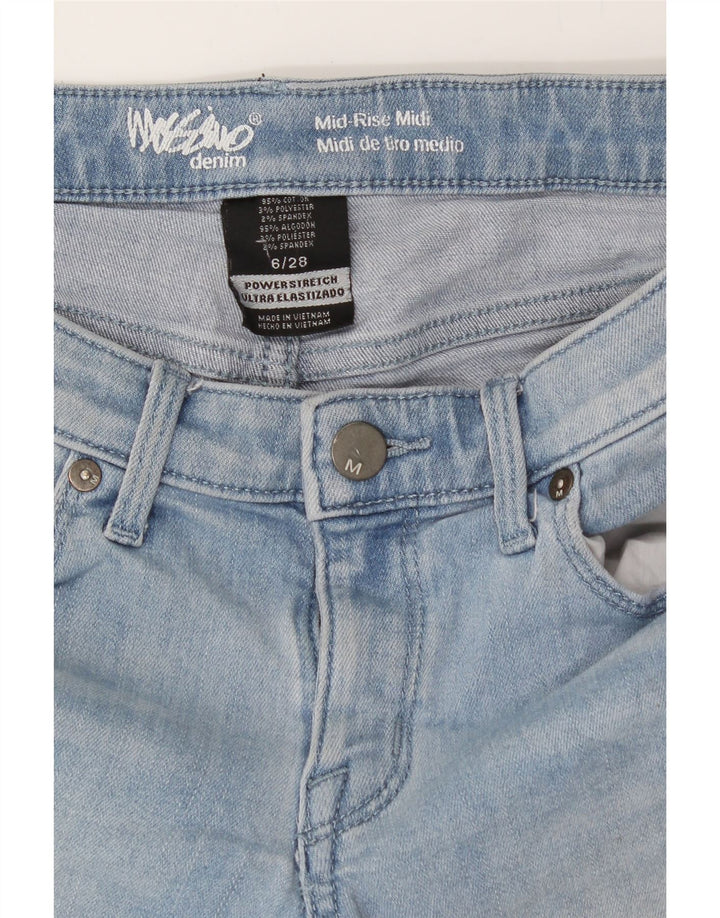 MOSSIMO Womens Mid Rise Denim Shorts US 6 Medium W28 Blue Cotton Vintage Mossimo and Second-Hand Mossimo from Messina Hembry 
