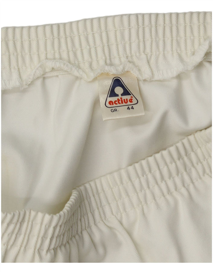 Active Damen-Mini-Tennisrock, EU 44, XL, W32, weißes Colourblock-Polyester