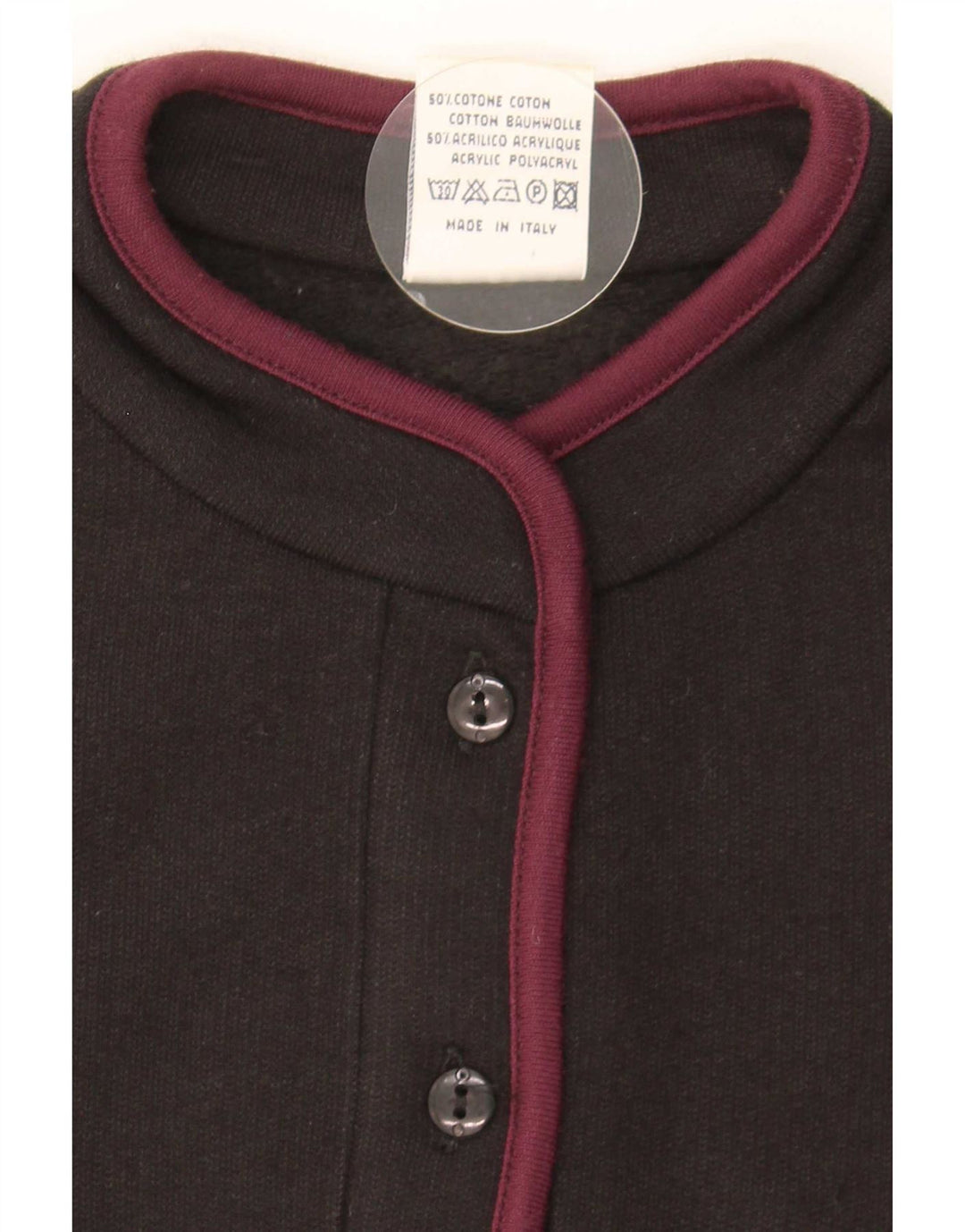 Campagnolo Damen Übergroßer grafischer Sweatshirt-Pullover UK 16 Large Schwarz