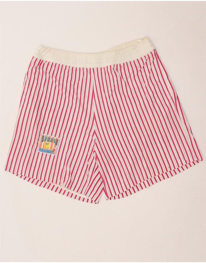 VINTAGE Herren Bademode groß rosa gestreift