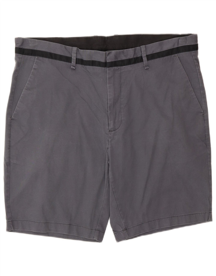 CALVIN KLEIN Herren Chino Shorts W38 XL Graue Baumwolle