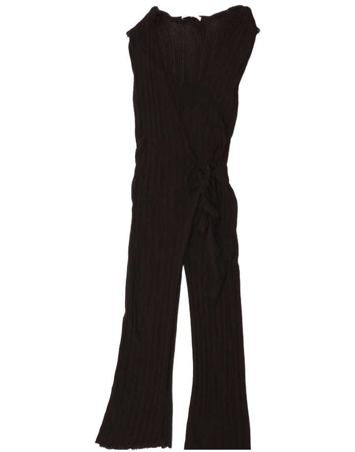 Zara Damen-Overall, ärmellos, Größe 44, Schwarz, Viskose