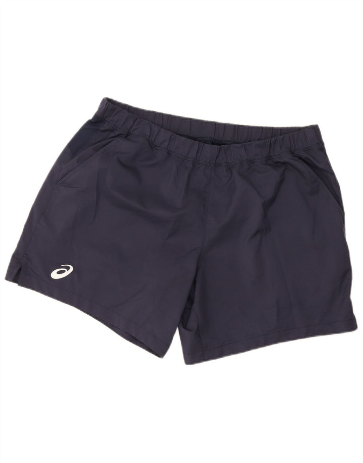 Asics Herren Sportshorts XL Marineblau Polyester