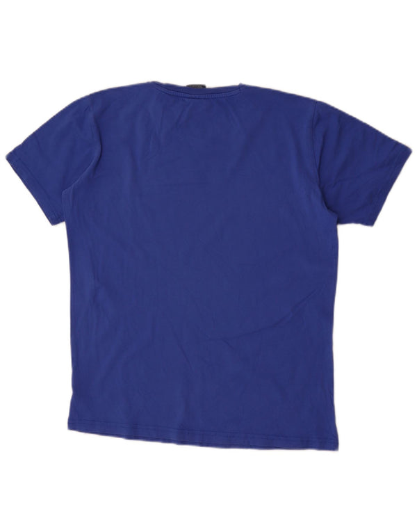Champion T-Shirt mit Grafik für Jungen, 15–16 Jahre, 2XL, blaue Baumwolle