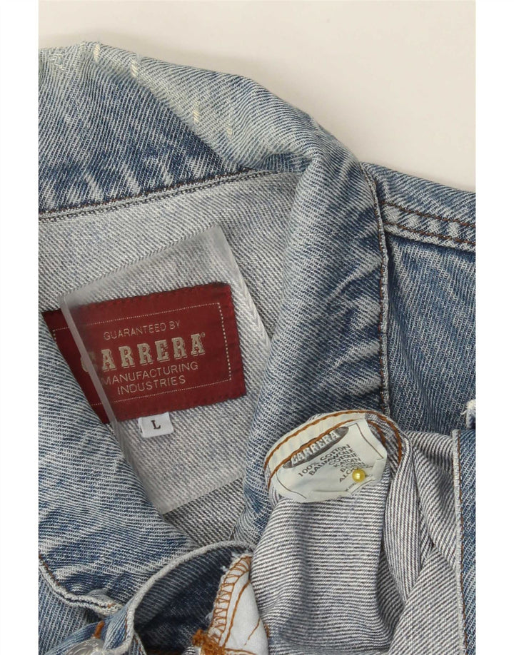 Carrera Herren Jeansjacke UK 40 Große blaue Baumwolle