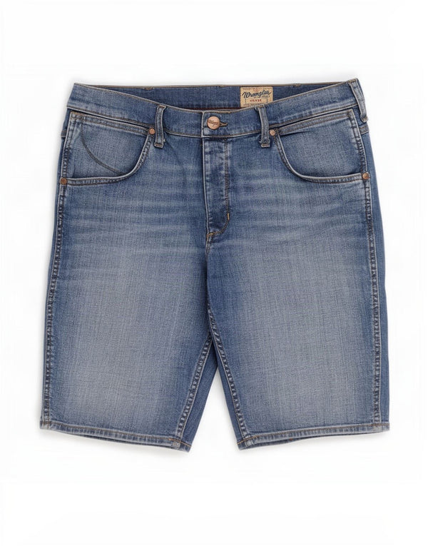 Wrangler Herren-Crank-Denim-Shorts, Größe L, W36, Blau, Baumwolle