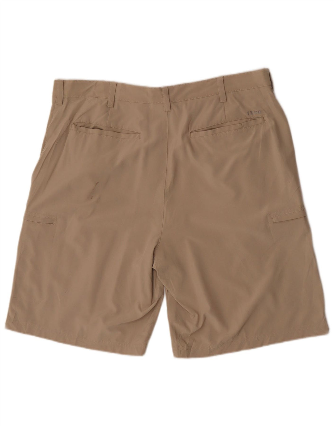 Izod Herren Golf Cargo Shorts W38 XL Beige Polyester Sport