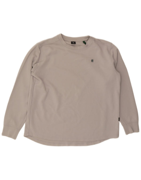 G-Star Herren Top Langarm XL Grau Baumwolle