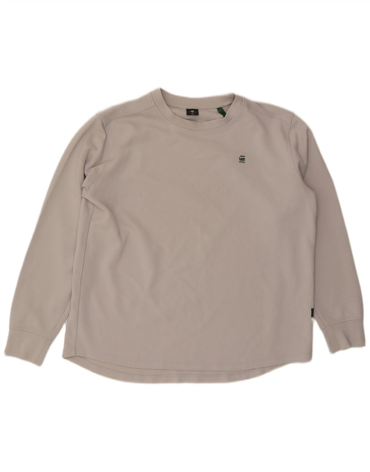 G-Star Herren Top Langarm XL Grau Baumwolle