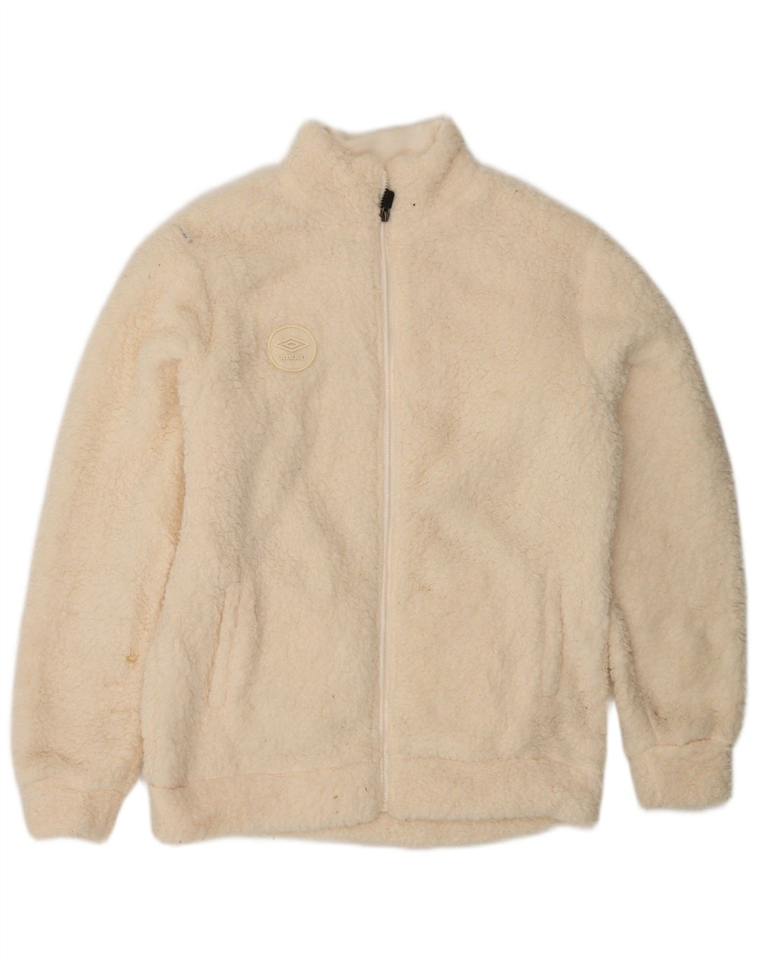 UMBRO Damen Fleecejacke UK 18 XL Off White Polyester