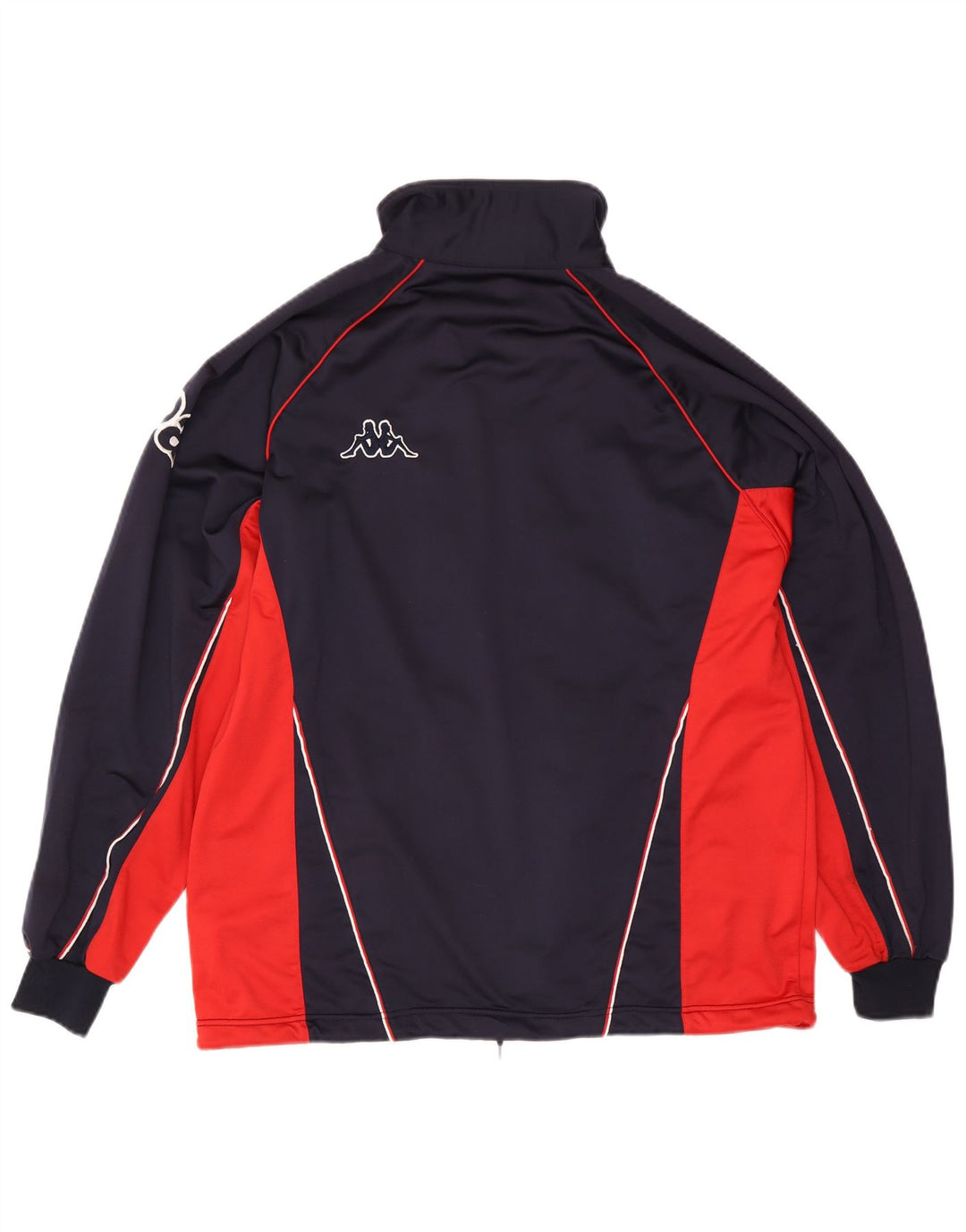 Kappa Herren-Trainingsanzug mit grafischem Oberteil, groß, Marineblau, Farbblock